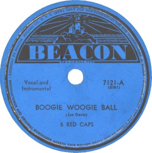 Beacon Label-5 Red Caps-1944