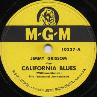 M-G-M Label-California Blues-1949