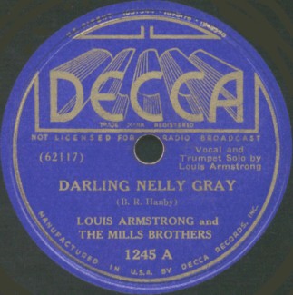 Decca Label-Darling Nelly Gray-Louis Armstrong And The Mills Brothers-1937