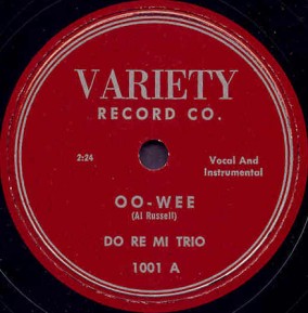 Variety Label-Do Re Mi Trio-1953