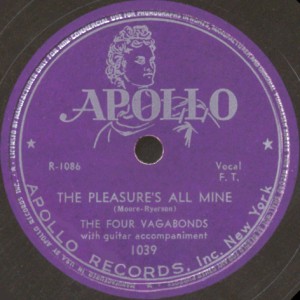 Apollo Label-The Pleasure's All Mine-1947