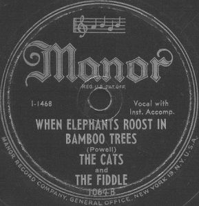 Manor Label-Cats And The Fiddle-1947