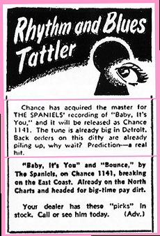 'Baby It's You' Ad From 1953