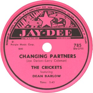 Jay-Dee Label-Changing Partners-The Crickets-1953