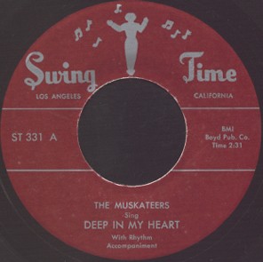 Swing Time Label-Deep In My Heart-Muskateers-1953