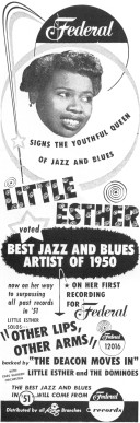 1951 Billboard Clipping For Little Esther/Federal 12016