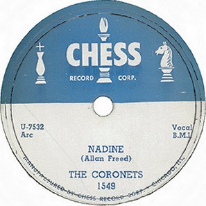 Chess Label-Nadine-The Coronets-1953