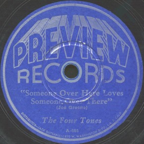 Preview Label-Someone Over Here Loves Someone Over There-The Four Tones-1945