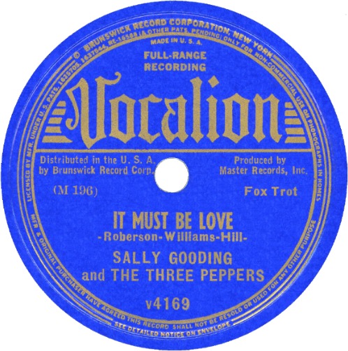 Vocalion v4169 Label Image