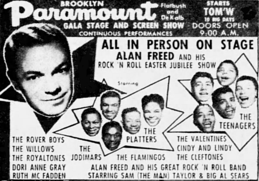 ALAN FREED CHRONOLOGICAL HISTORY IN NEWSPRINT