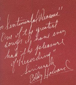 Eddy Howard's Comment Regarding 'Sentimental Reasons'