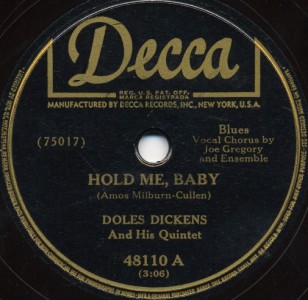 Decca Label-Doles Dickens Quintet-1949