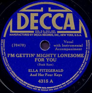 Decca Label-I'm Gettin' Mighty Lonesome For You-1942