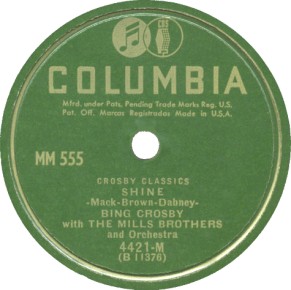 Columbia Label-Bing Crosby with Mills Brothers-1947