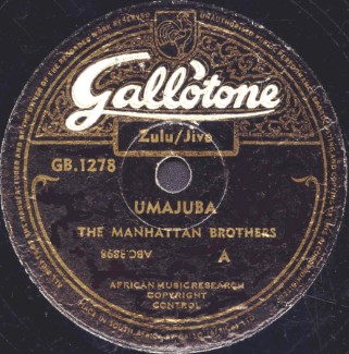 Gallotone Label-Umajuba-The Manhattan Brothers-1951