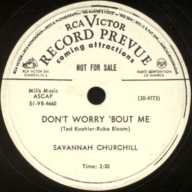 RCA Victor Label-Don't Worry 'Bout Me