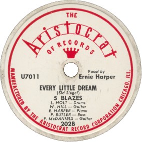 Aristocrat Label-Every Little Dream-5 Blazes-1947