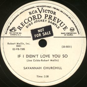 RCA Victor Label-If I Didn't Love You So