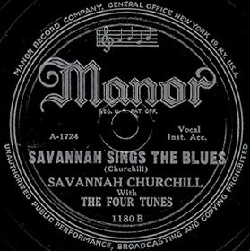 Manor Label-Savannah Sings The Blues
