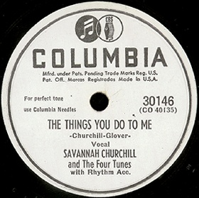 Columbia Label-The Things You Do To Me
