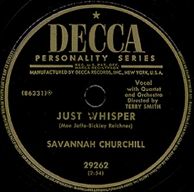 Decca Label-Just Whisper